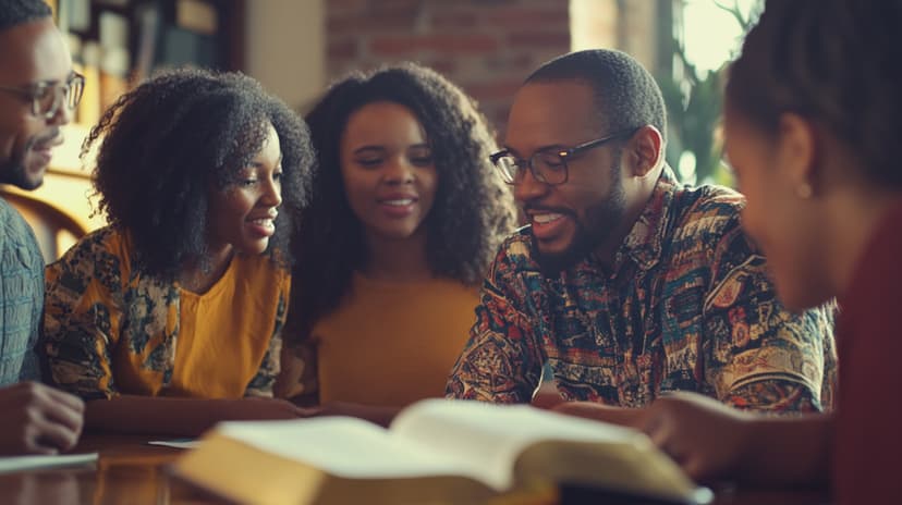 Students discussing Africonomics